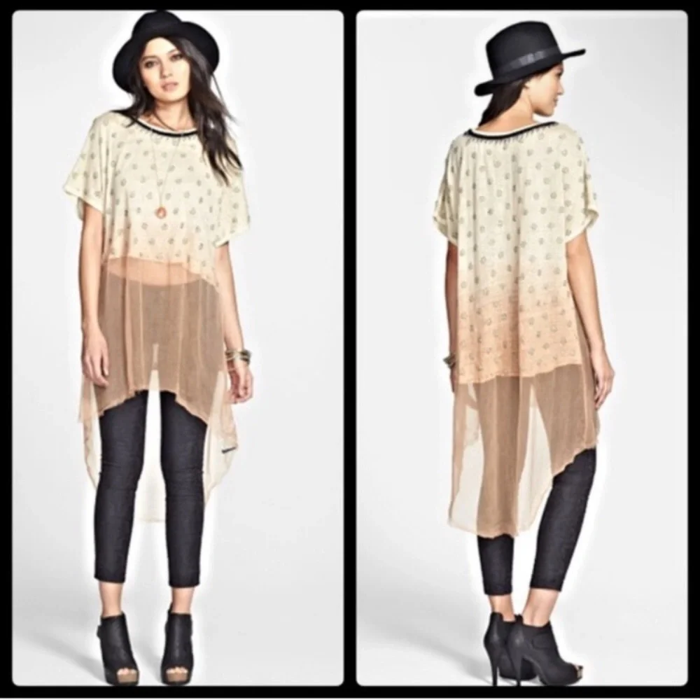 Free People Diamond Dip Dye Tunic - Picture 4 of 12